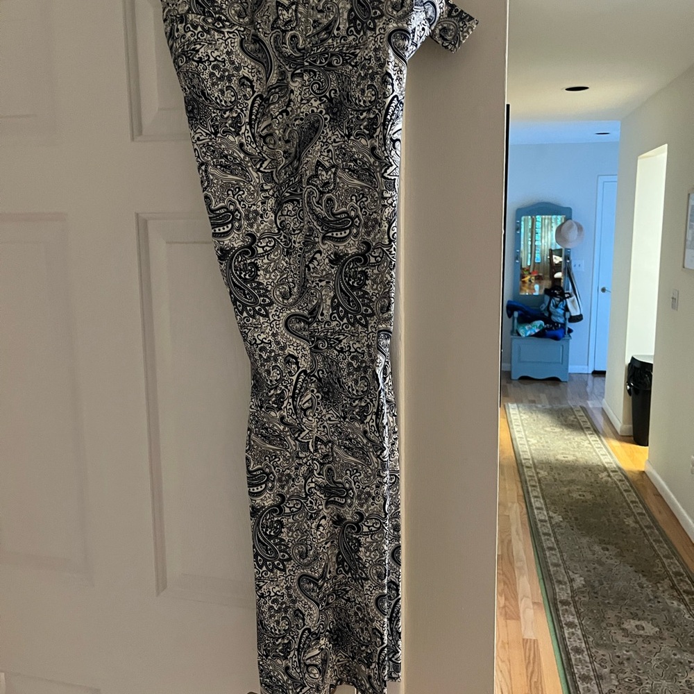 J.Crew Blue and White Paisley Pants